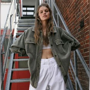 Free People Ruby Jacket Dirty Olive Size Large